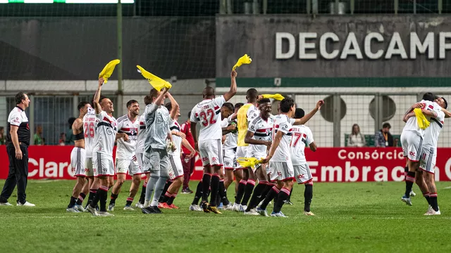 Festa dos jogadores do São Paulo no Independência