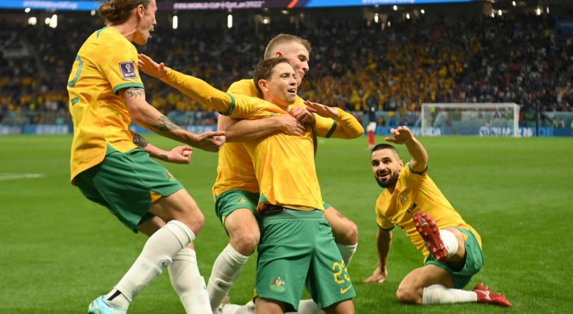 Austrália e Dinamarca duelaram em jogo do Grupo D da Copa do Mundo 2022