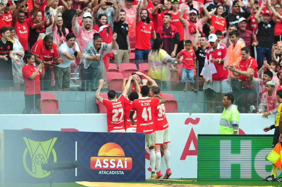 Inter comemora gol no Beira-Rio