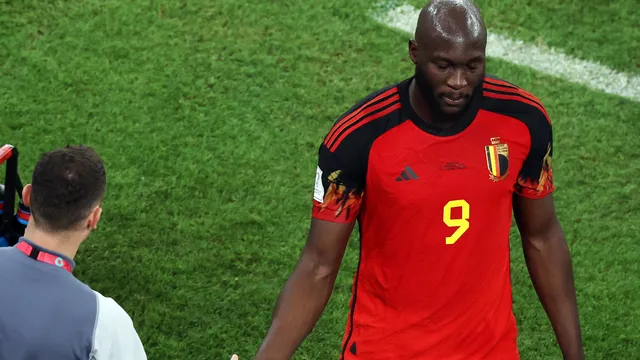 Lukaku deixa campo após derrota da Bélgica