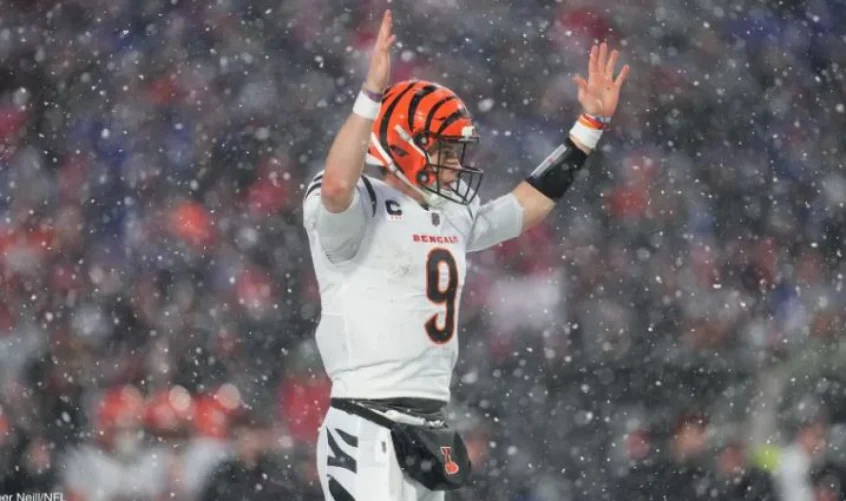 Quarterback Joe Burrow liderou Cincinnati Bengals na vitória sobre o Buffalo Bills