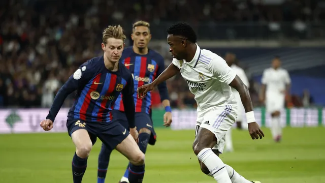 Real Madrid x Barcelona Copa do Rei Vinicius Junior Frenkie de Jong