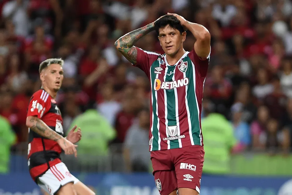 Cano durante Flamengo x Fluminense