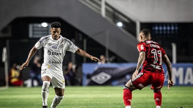 Gabriel Inocêncio em Santos x Flamengo