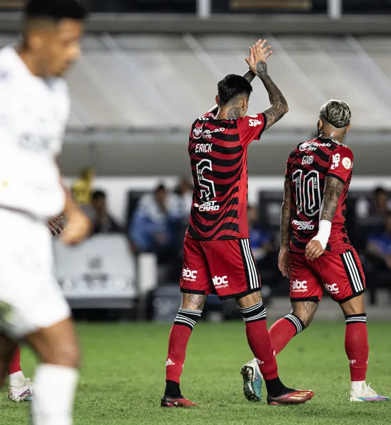 Santos 2 x 3 Flamengo - Em jogaço, Fla bate o Peixe e aumenta crise no alvinegro